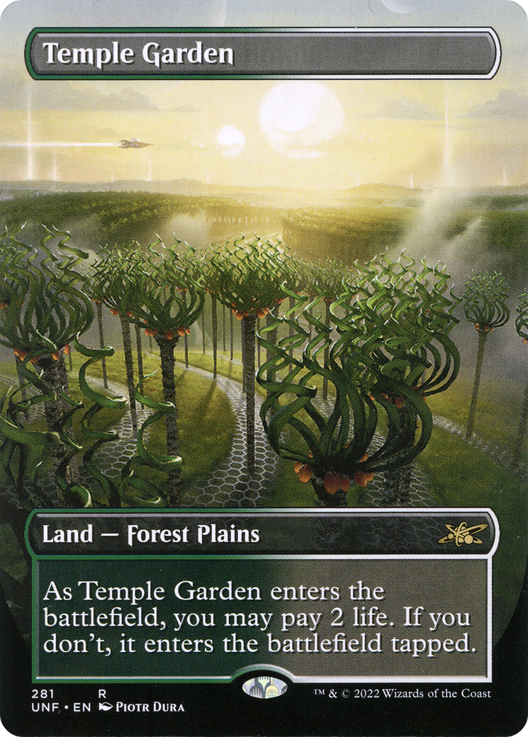 Temple Garden (Borderless) [Unfinity] Foil