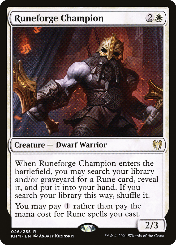 Runeforge Champion [Kaldheim] Foil