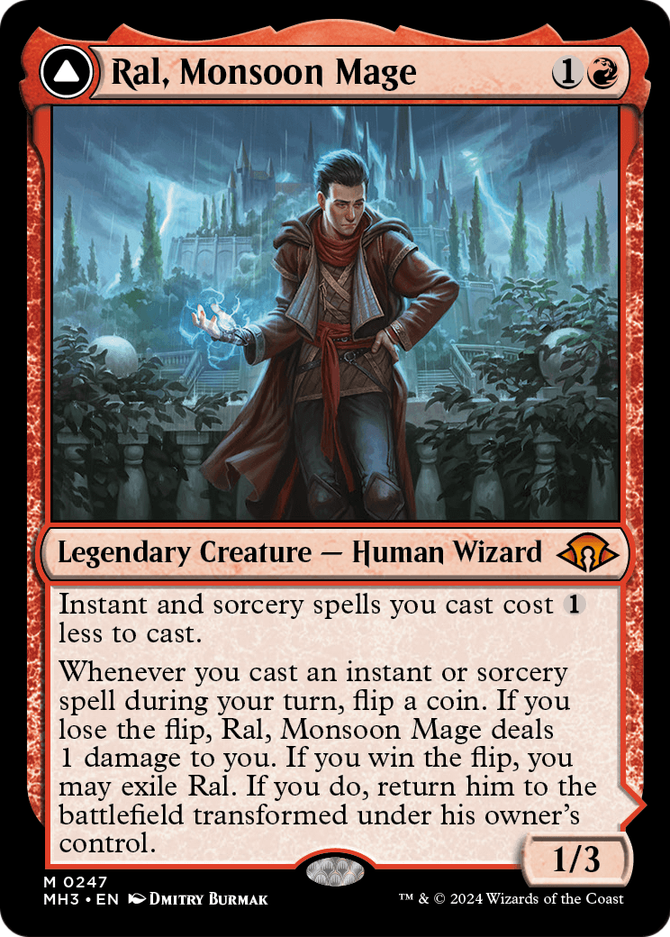 Ral, Monsoon Mage // Ral, Leyline Prodigy [Modern Horizons 3] Foil