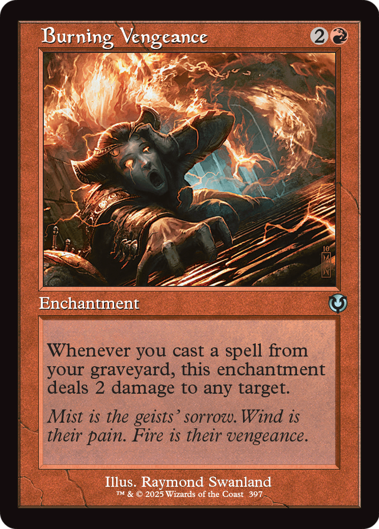 Burning Vengeance (Retro Frame) (-397) [Innistrad Remastered]