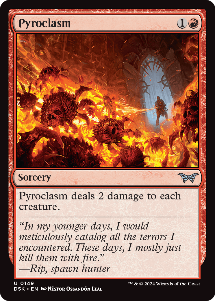 Pyroclasm [Duskmourn: House of Horror] Foil