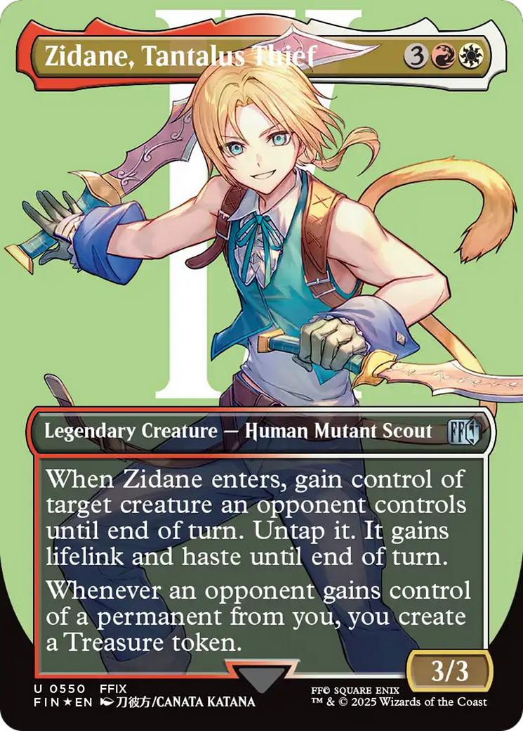 Zidane, Tantalus Thief (Borderless) (Surge Foil) |  Foil (550) [FINAL FANTASY]