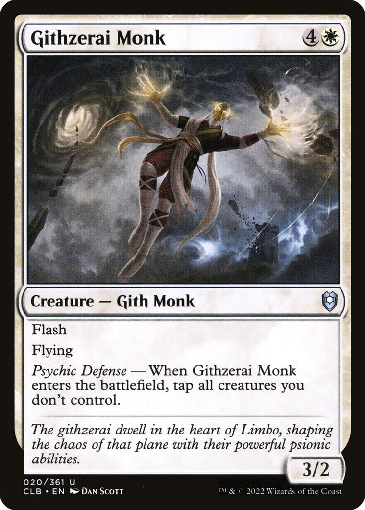 Githzerai Monk [Commander Legends: Battle for Baldur's Gate] Foil