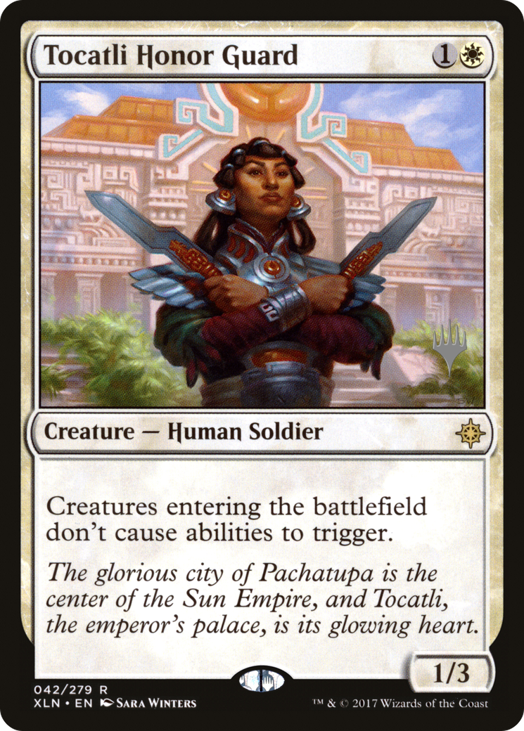 Tocatli Honor Guard (Promo Pack) [Ixalan Promos] Foil