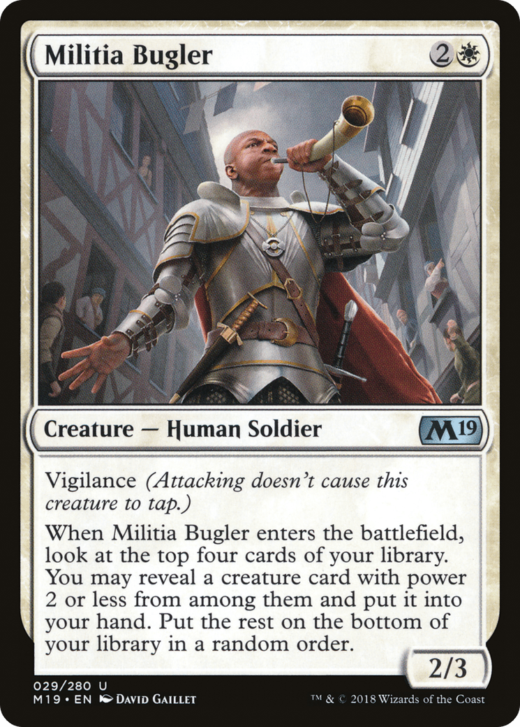 Militia Bugler [Core Set 2019] Foil