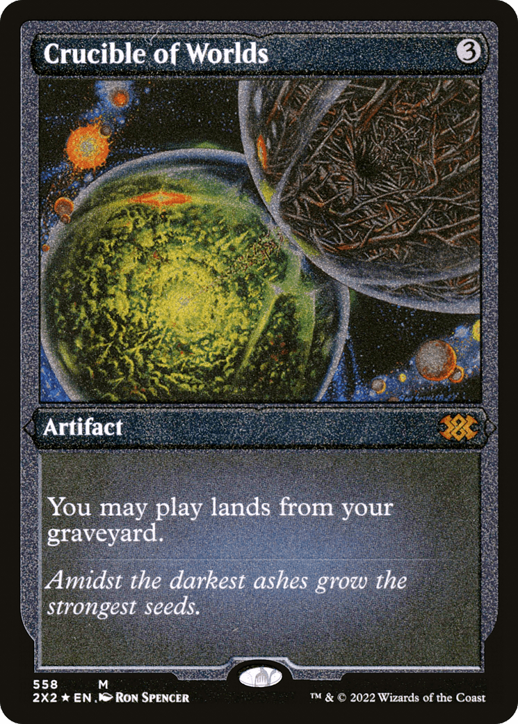 Crucible of Worlds (Foil Etched) |  Foil (558) [Double Masters 2022]