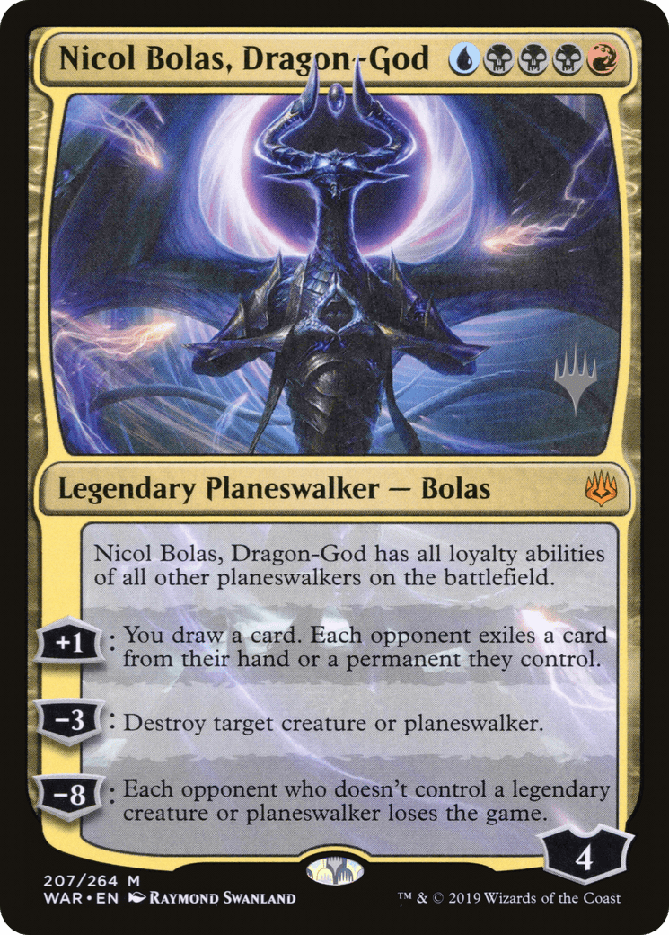 Nicol Bolas, Dragon-God (Promo Pack) [War of the Spark Promos] Foil