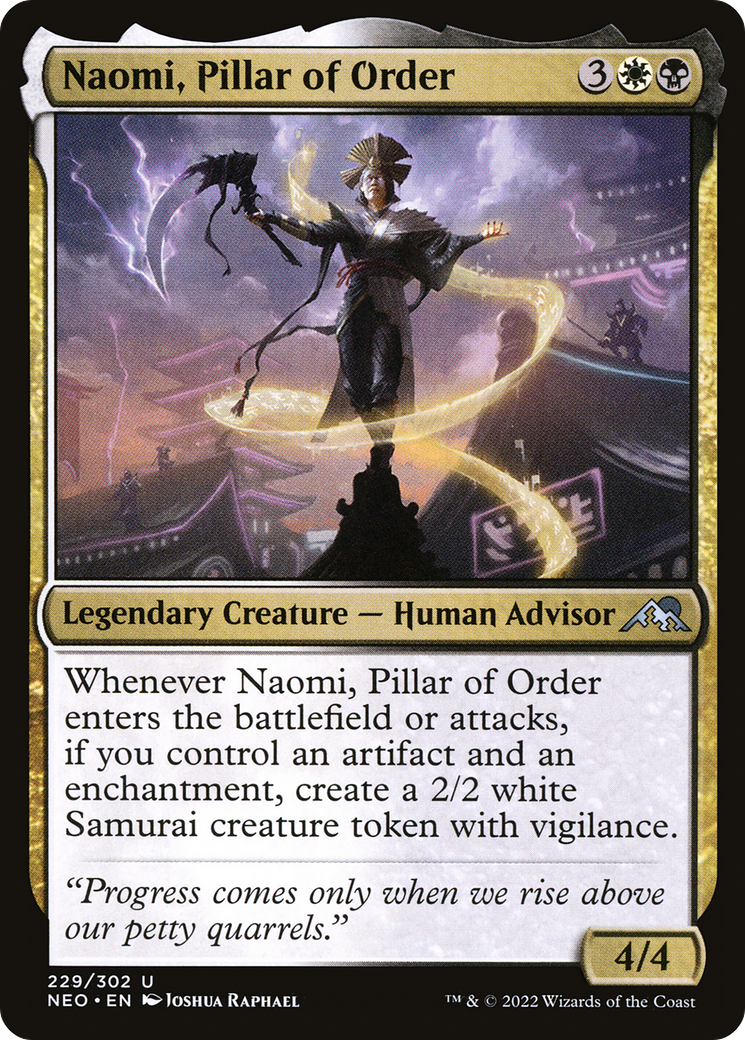 Naomi, Pillar of Order [Kamigawa: Neon Dynasty] Foil
