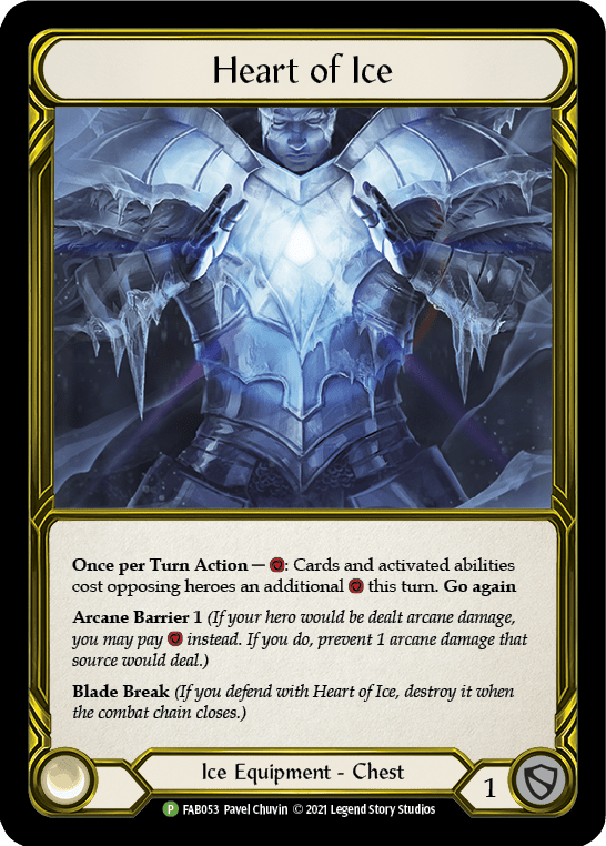 Heart of Ice (Golden) [FAB053] (Promo)  Cold Foil