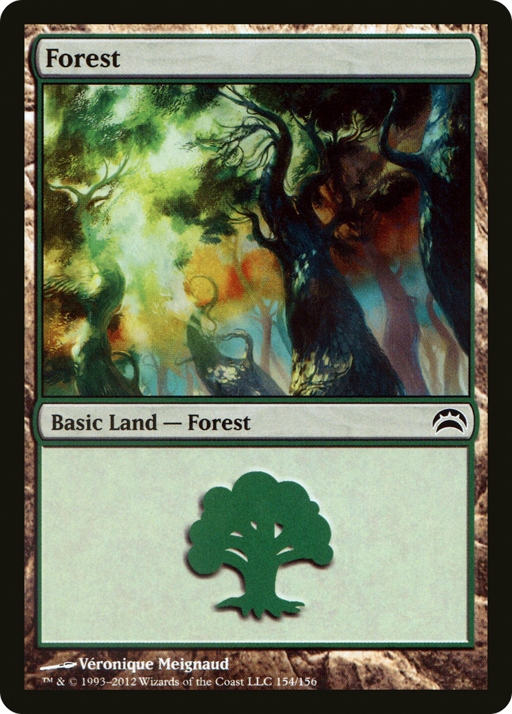 Forest (154) [Planechase 2012]  Foil