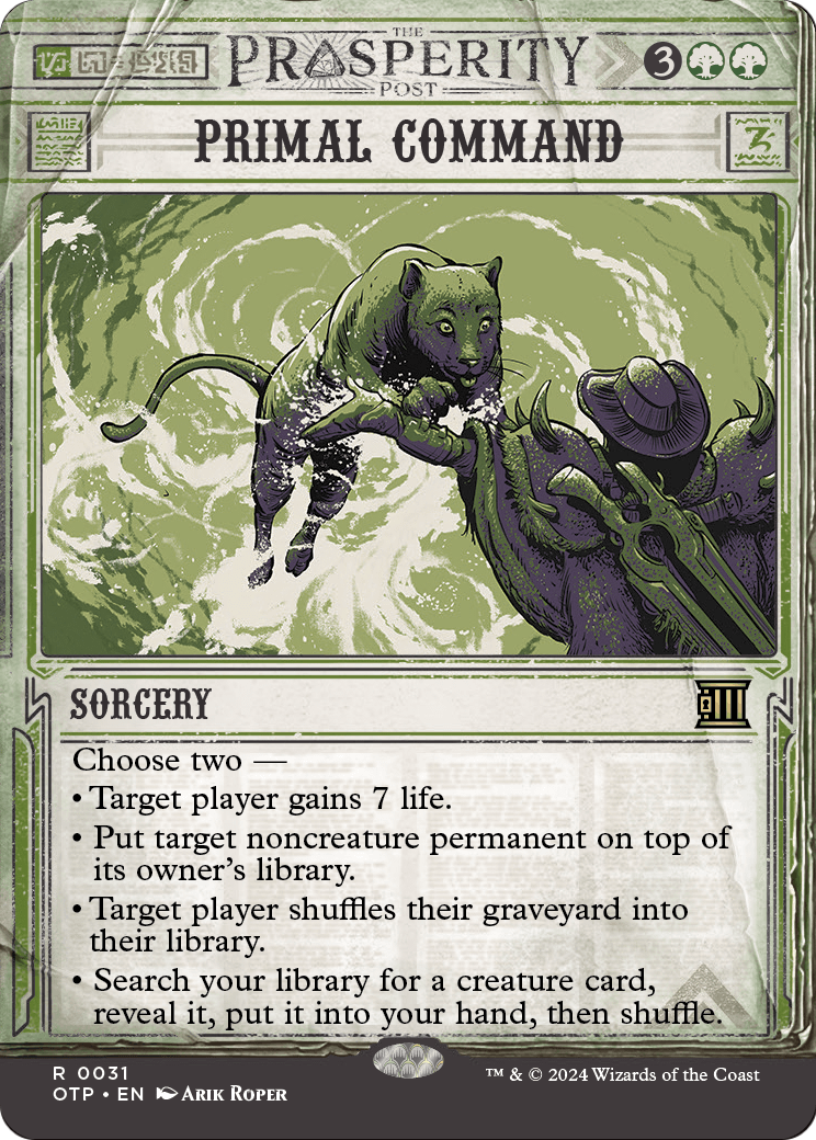 Primal Command [Outlaws of Thunder Junction: Breaking News] Foil