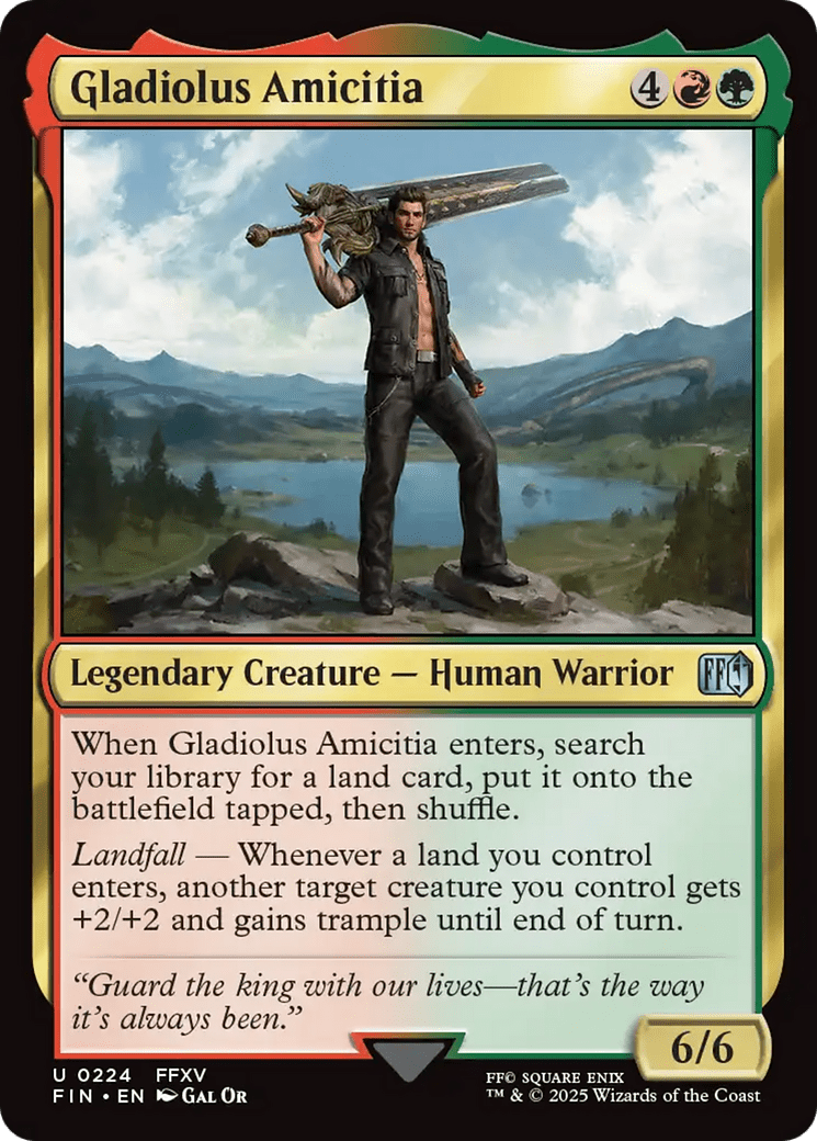 Gladiolus Amicitia (224) [Universes Beyond: FINAL FANTASY]  Foil