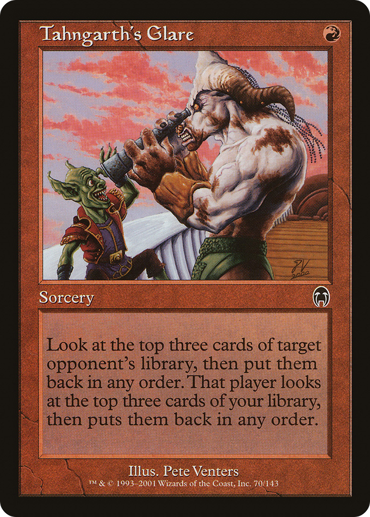 Tahngarth's Glare [Apocalypse] Foil