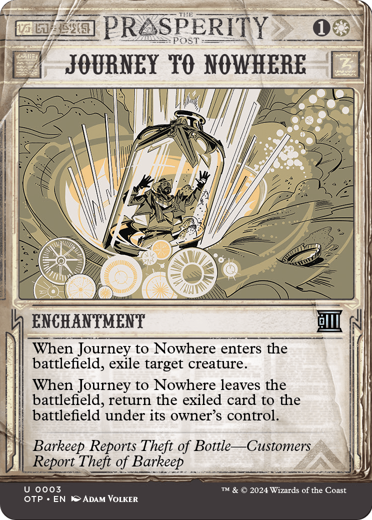 Journey to Nowhere [Outlaws of Thunder Junction: Breaking News] Foil