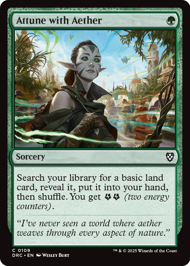 Attune with Aether (-109) [Commander: Aetherdrift]
