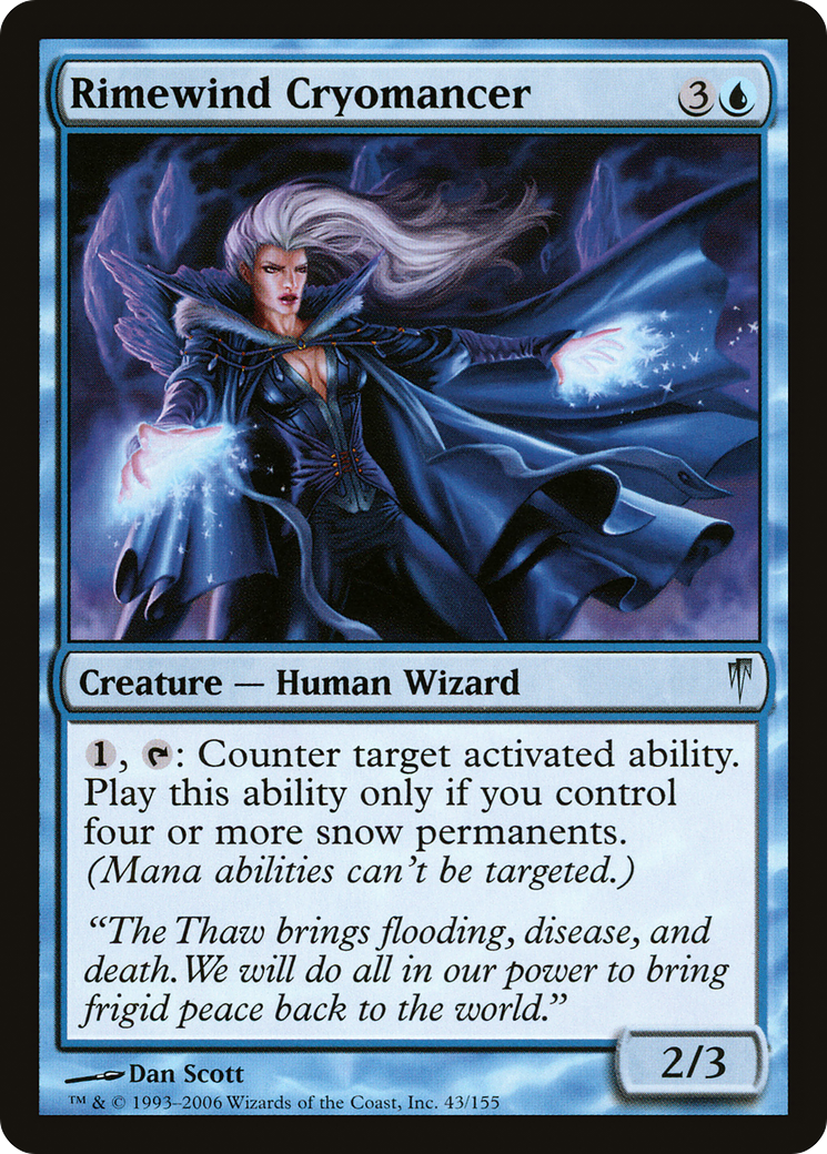 Rimewind Cryomancer [Coldsnap] Foil
