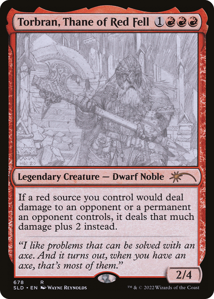 Torbran, Thane of Red Fell (Sketch) [Secret Lair Drop Promos]
