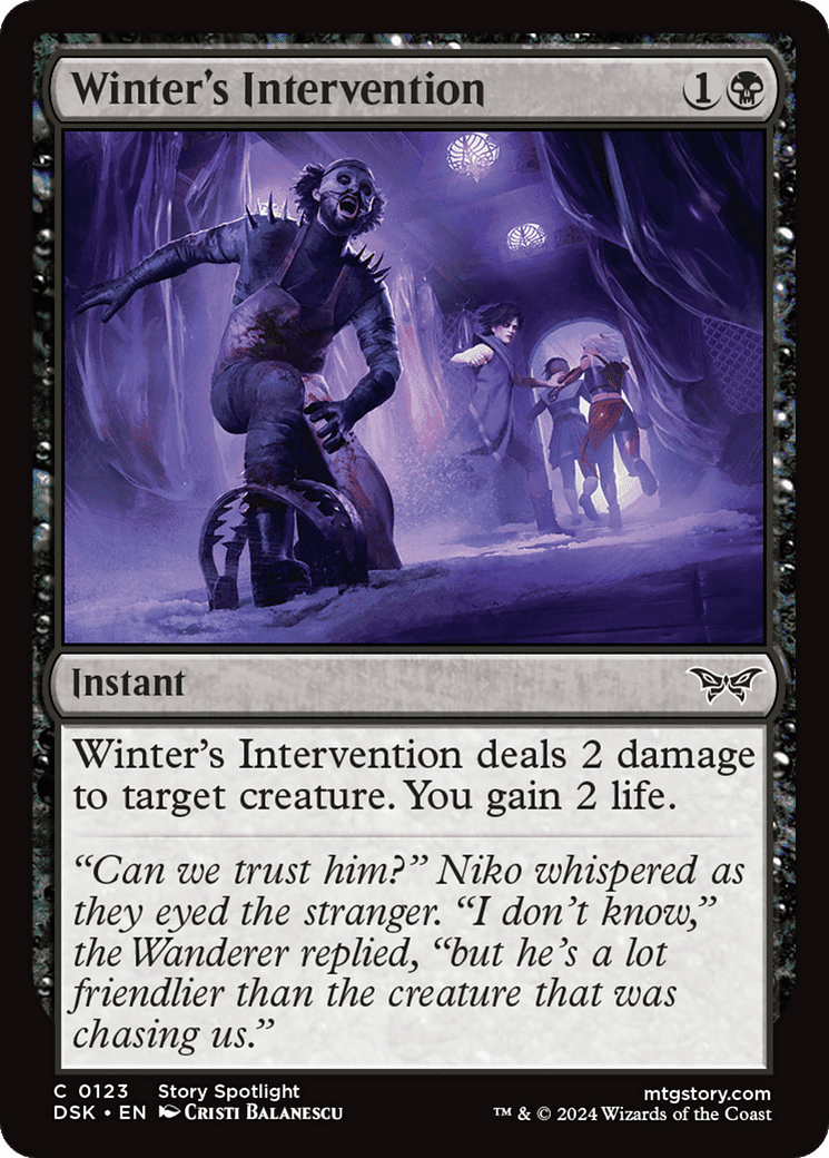 Winter's Intervention [Duskmourn: House of Horror] Foil