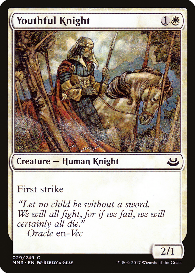 Youthful Knight [Modern Masters 2017] Foil