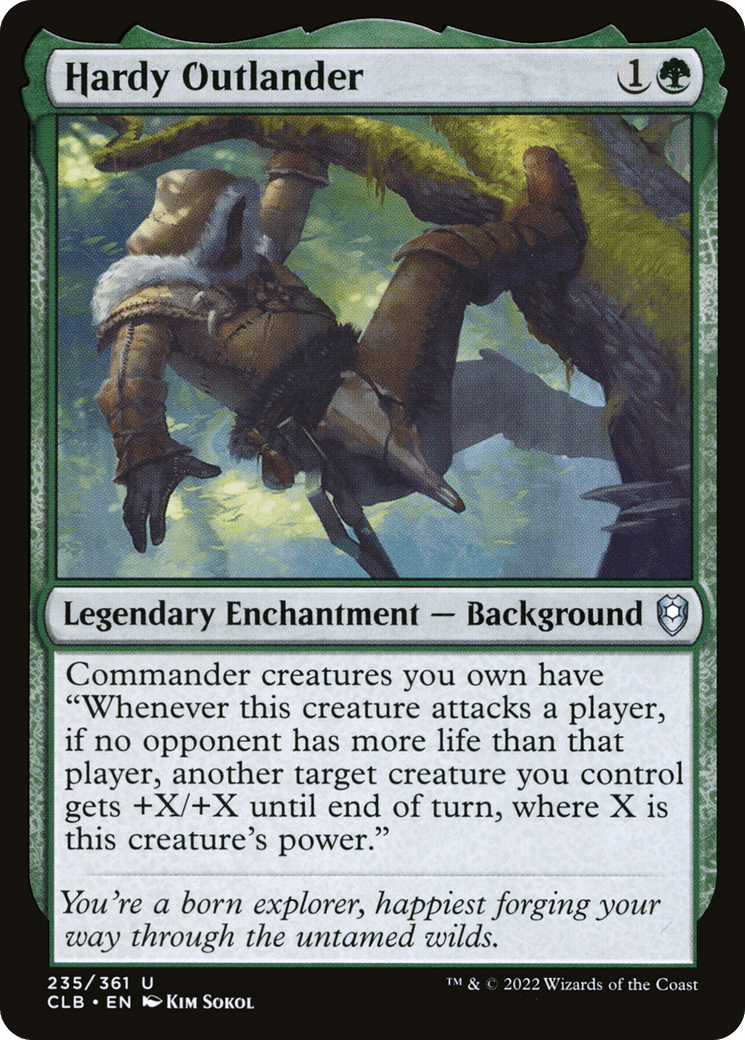 Hardy Outlander [Commander Legends: Battle for Baldur's Gate] Foil