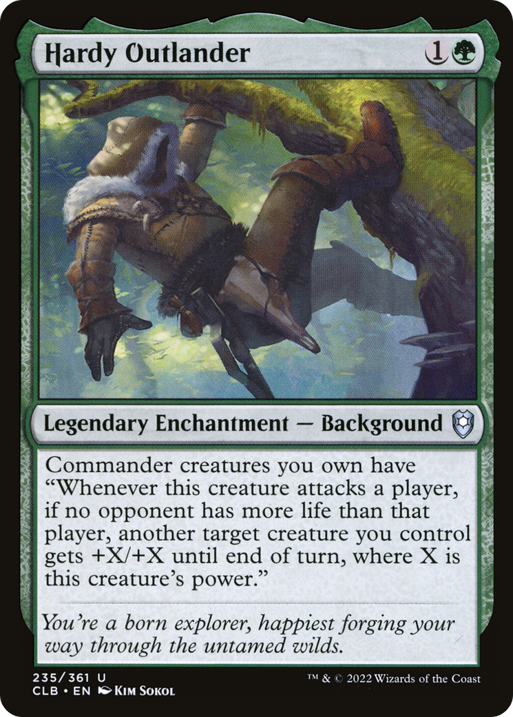 Hardy Outlander [Commander Legends: Battle for Baldur's Gate] Foil