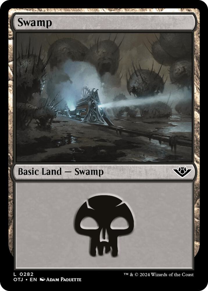 Swamp 282/286 (Outlaws of Thunder Junction)  - Foil