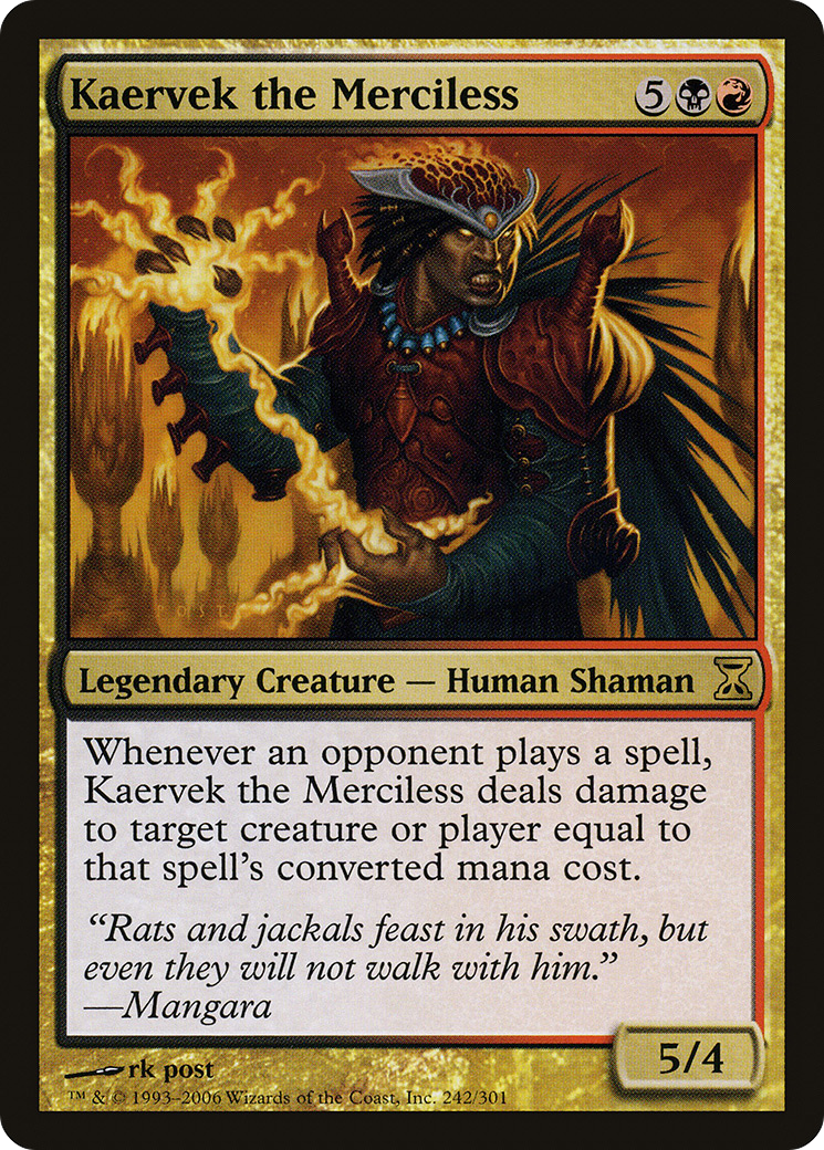 Kaervek the Merciless [Time Spiral] Foil