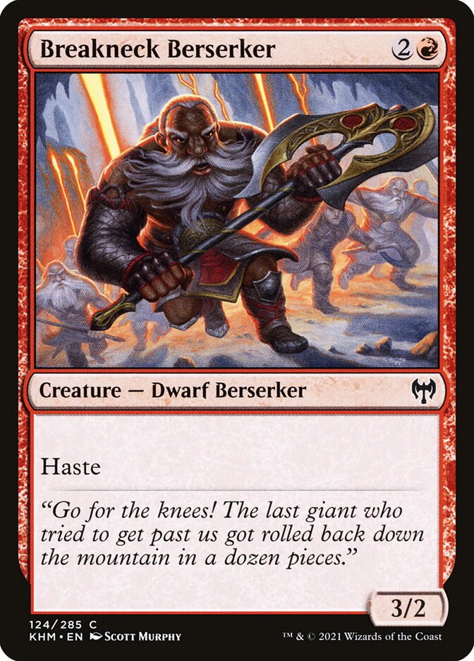 Breakneck Berserker 124/285 (Kaldheim)  - Foil