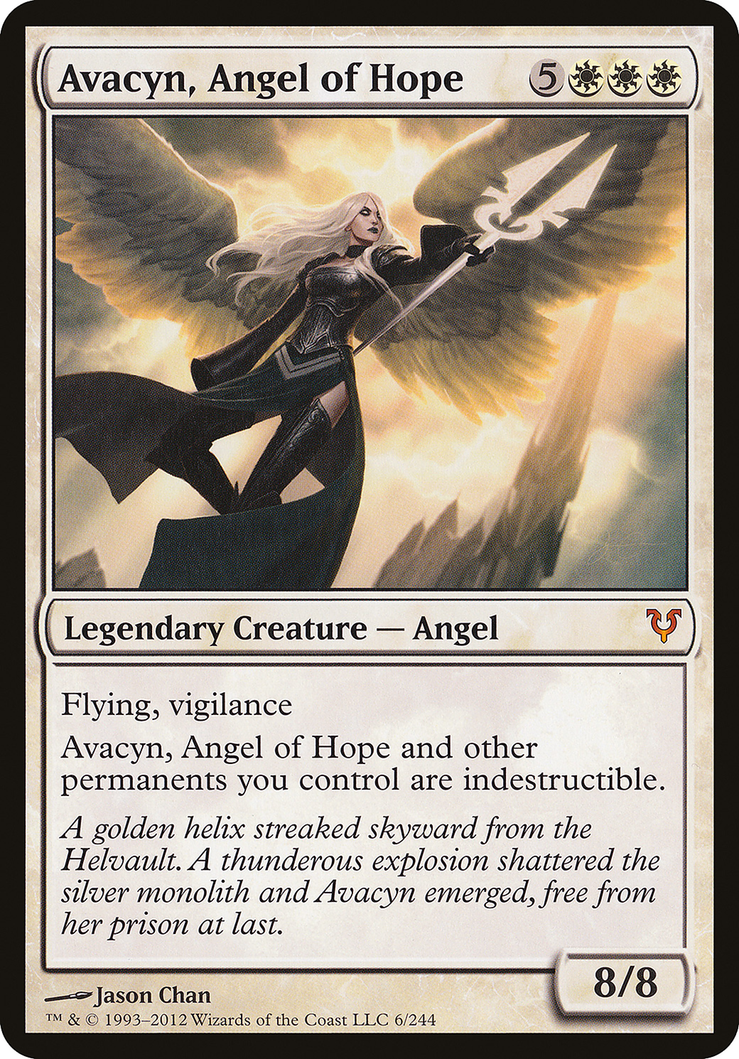Avacyn, Angel of Hope (Oversized) [Open the Helvault] Foil