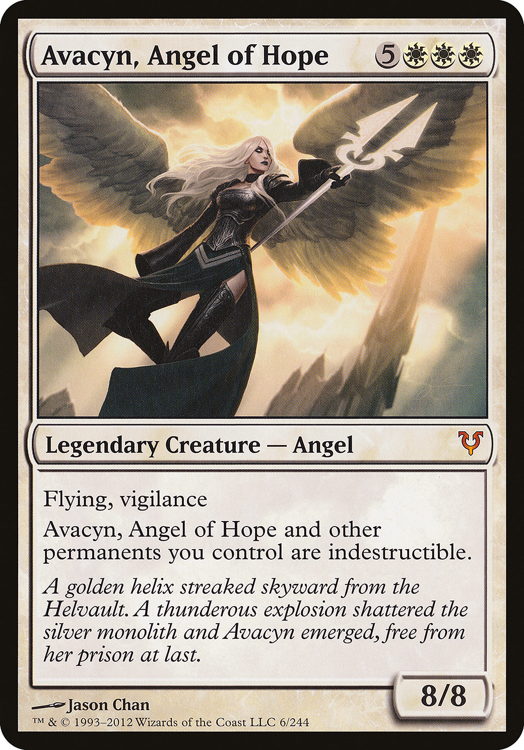 Avacyn, Angel of Hope (Oversized) [Open the Helvault] Foil