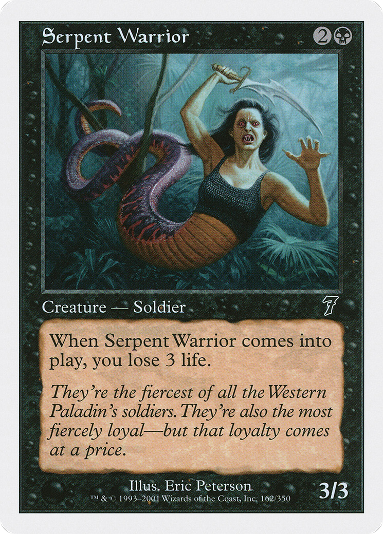 Serpent Warrior [Seventh Edition] Foil
