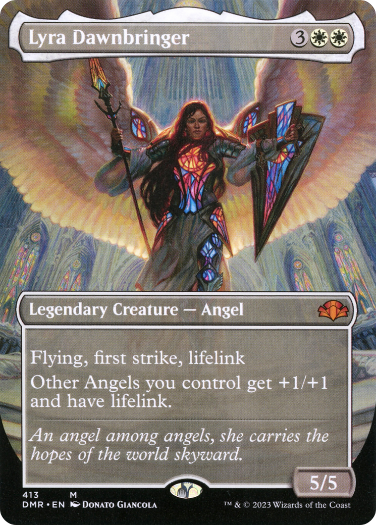 Lyra Dawnbringer (Borderless Alternate Art) [Dominaria Remastered] Foil