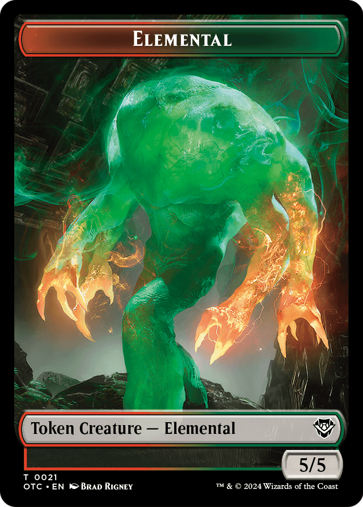 Elemental (TOTC-021) - Outlaws of Thunder Junction Commander Tokens Foil