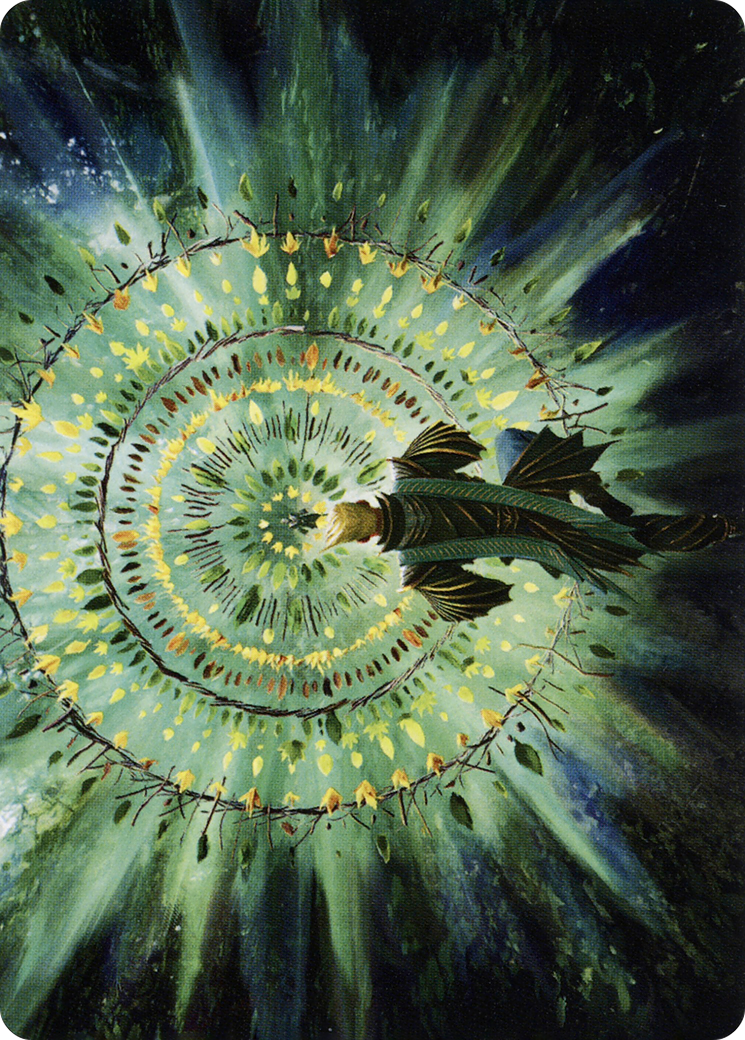Verdant Mastery // Verdant Mastery (ASTX-019) - Strixhaven Art Series (Borderless) Foil