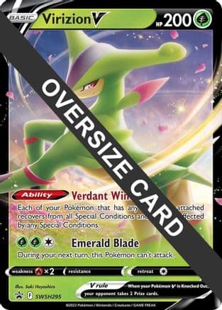 Virizion V SWSH295 SWSH295- Jumbo Cards Holofoil