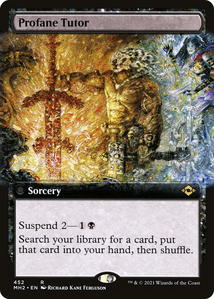 Profane Tutor (Extended Art) [Modern Horizons 2] Foil