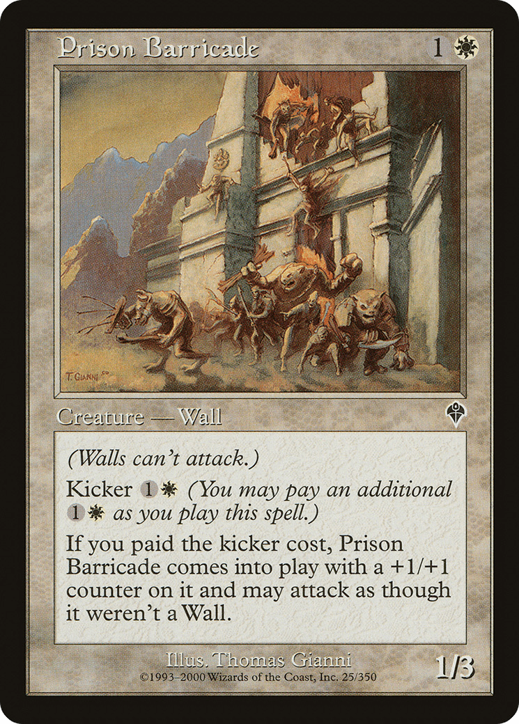 Prison Barricade [Invasion] Foil