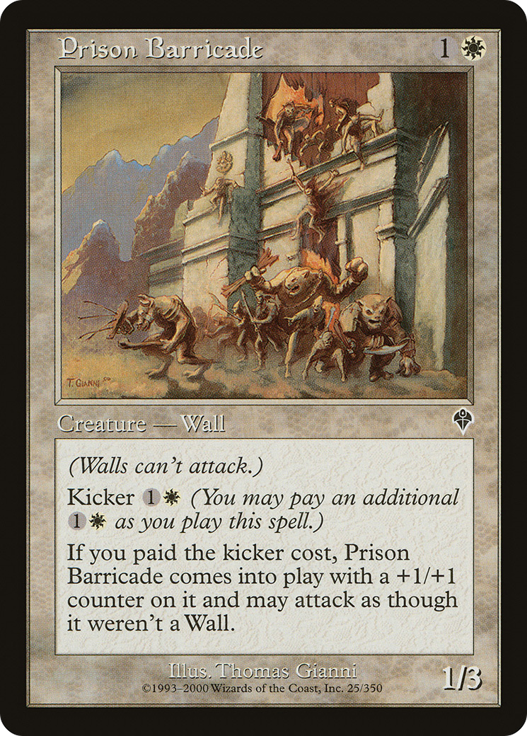 Prison Barricade [Invasion] Foil
