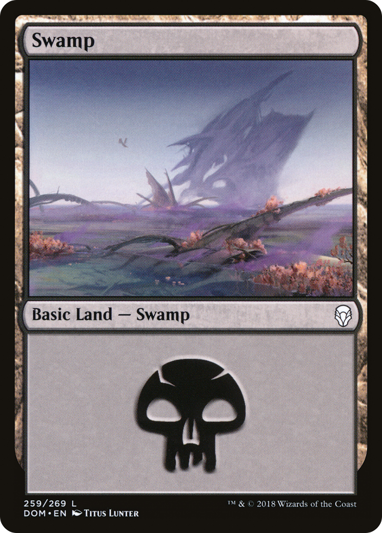Swamp (259) [Dominaria] Foil