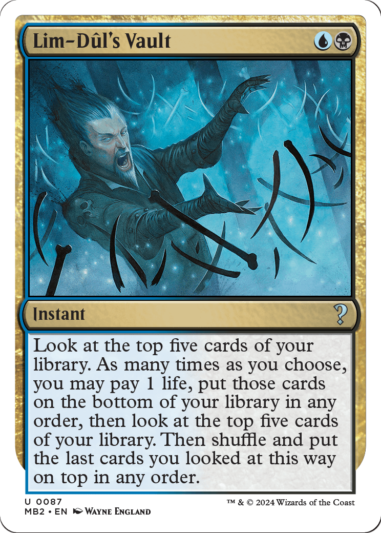 Lim-Dul's Vault (White Border) [Mystery Booster 2] Foil
