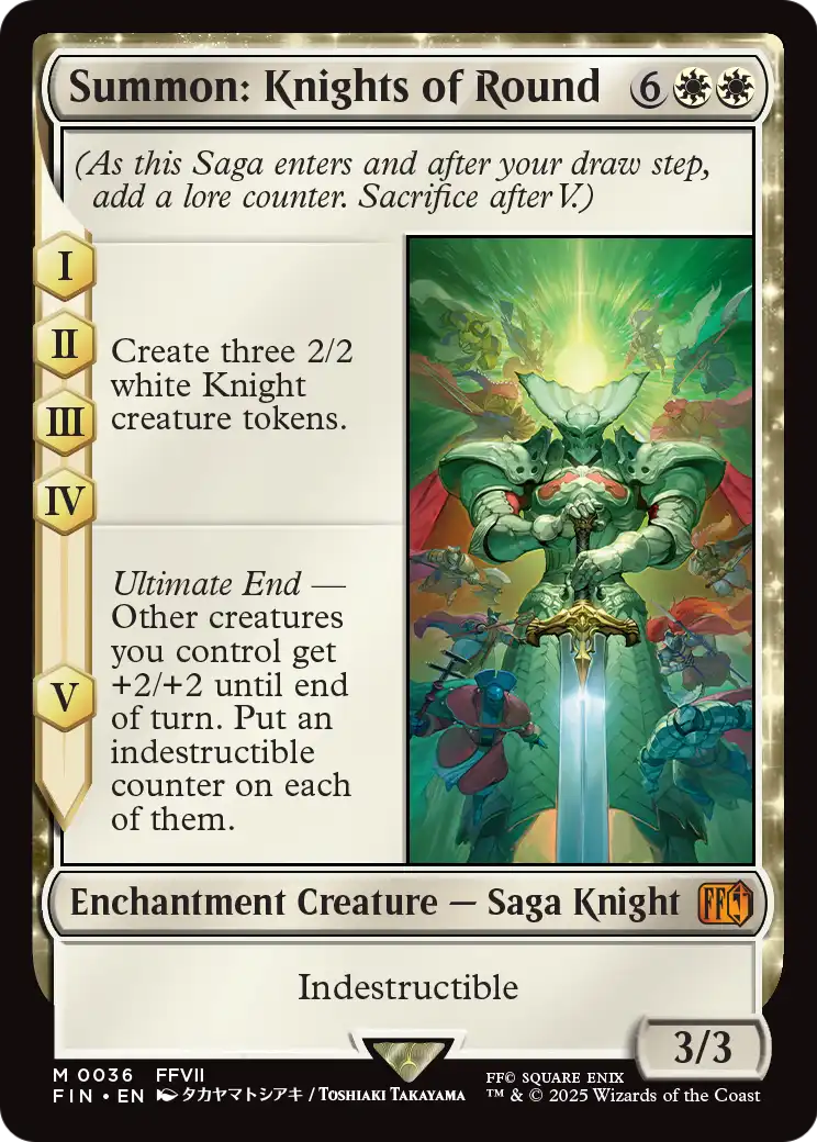 Summon: Knights of Round (036) [FINAL FANTASY]  Foil