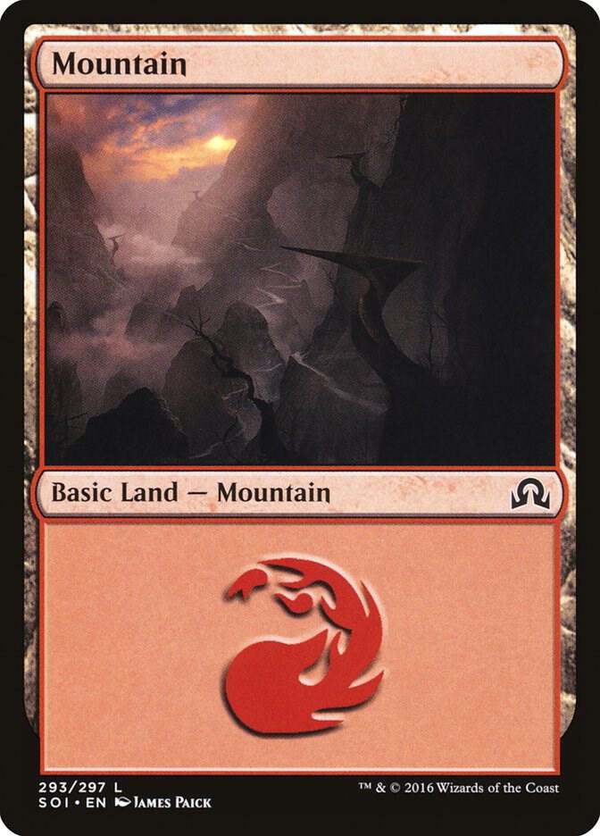 Mountain 293/297 (Shadows over Innistrad)  - Foil