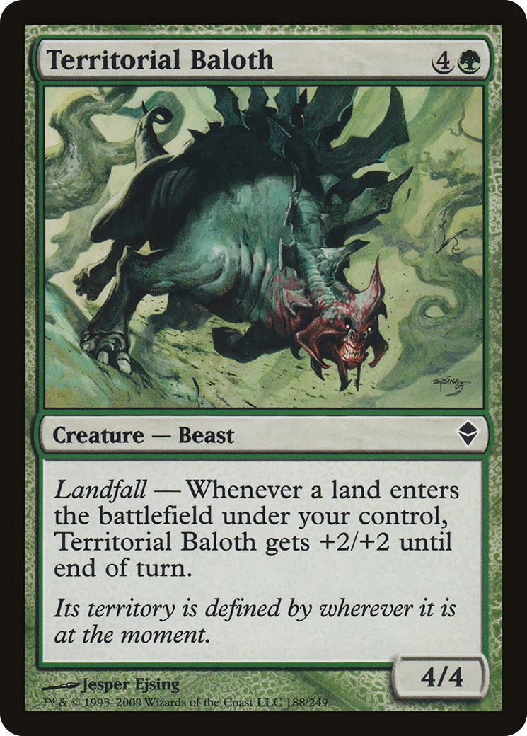 Territorial Baloth [Zendikar] Foil
