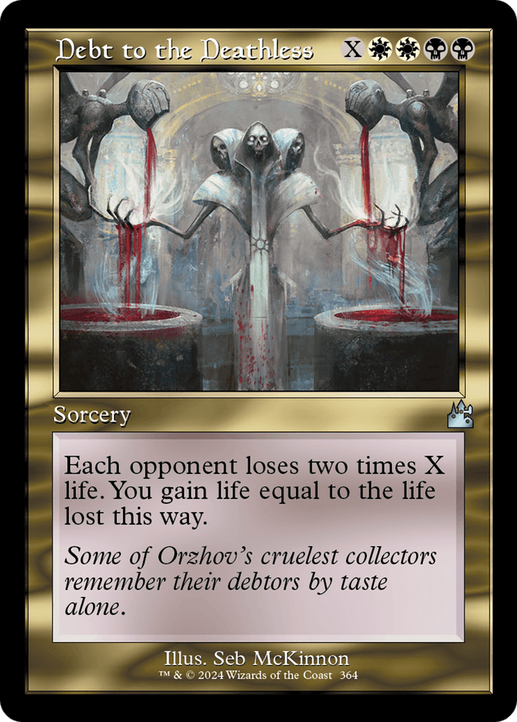 Debt to the Deathless (Retro Frame) [Ravnica Remastered] Foil