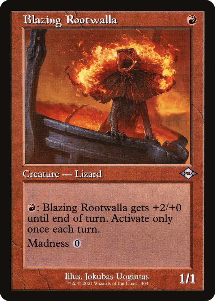 Blazing Rootwalla (Retro) [Modern Horizons 2] Foil