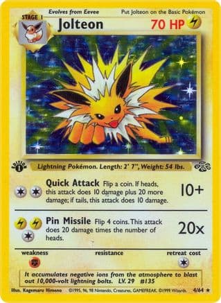 Jolteon 004/64 - Jungle 1st Edition Holofoil