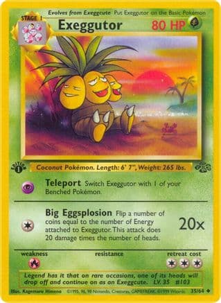 Exeggutor 035/64 - Jungle 1st Edition