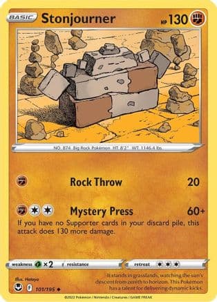 Stonjourner 101/195 - SWSH12 Silver Tempest