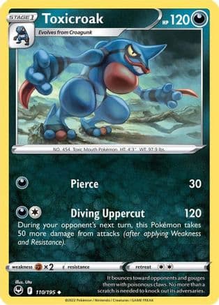 Toxicroak 110/195 - SWSH12 Silver Tempest