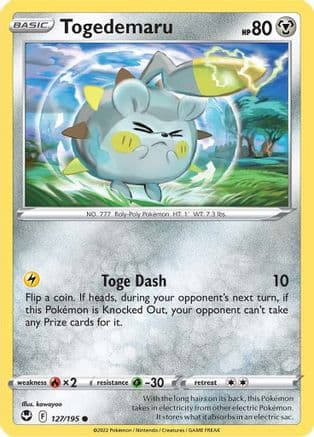 Togedemaru 127/195 - SWSH12 Silver Tempest